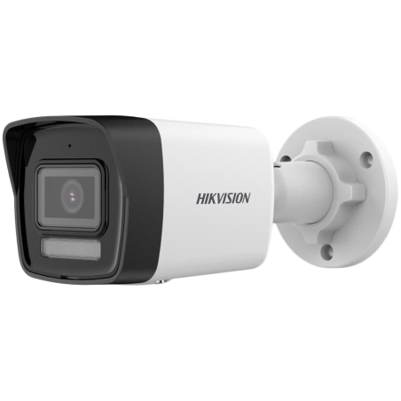 "Hikvision" 4 MP IP kamera Mini Bullet, H265+, 1/3" progresyvioji CMOS, 2560 × 1440 efektyviųjų pikselių, 20 kadrų per sekundę @ 1440P, židinio nuotolis 2,8 mm, apžvalgos kampas 98°, 0,005 Lux @ (F1.6, AGC ON), juodai/juodai: 0 Lux su infraraudonaisiais s|DS-2CD1043G2-LIU