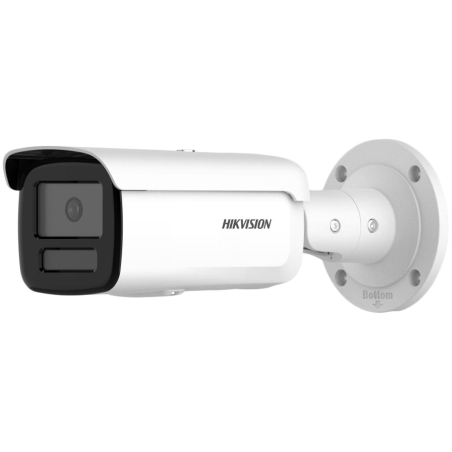 Hikvision 4MP IP Bullet camera, H265+, 1/1.8" progressive CMOS, 2688 × 1520 Effective Pixels, 25fps@1520P, Focal Length 2.8mm FOV 104°, 0.0005Lux@(F1.0,AGC ON), 0 Lux with light|DS-2CD2T47G2H-LI