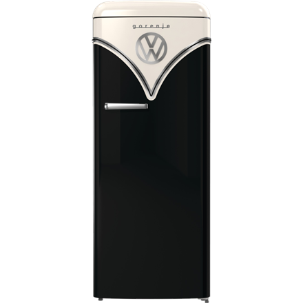 Gorenje Retro Refrigerator | OBRB615DBK | Energy efficiency class D | Free standing | Larder | Height 152.5 cm | Fridge net capacity 225 L | Freezer net capacity 22 L | 38 dB | Black|OBRB615DBK