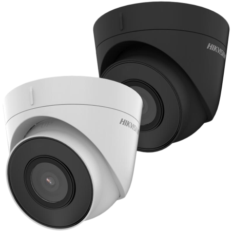 Hikvision 4MP IP Turret camera, H265+ 1/3" progressive CMOS, 2688 × 1520 Effective Pixels, 20fps@1440P, Focal Length 2.8mm FOV 99°, 0.01Lux@(F2.0,AGC ON), B/W 0 Lux with IR|DS-2CD1343G2-I