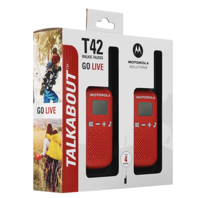 Motorola Talkabout T42 dvigubas raudonas