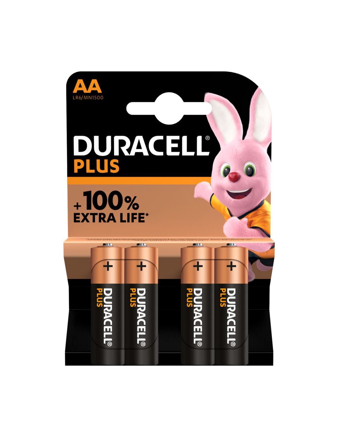 Baterija Duracell Plus 100% LR6, 4vnt