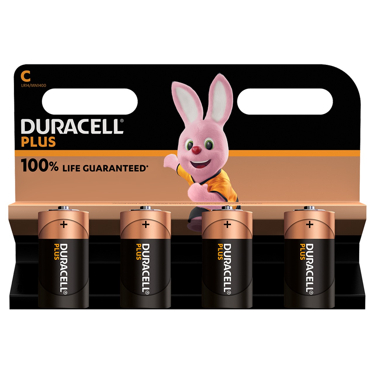 Baterija Duracell Plus 100% LR14, 4vnt