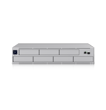 UBIQUITI NETWORK VIDEO RECORDER PRO. A 2U-SIZED VIDEO RECORDER WITH (7) 2.5/3.5" HDD BAYS THAT CAN PROVIDE UP TO 60 DAYS OF STORAGE FOR (24) 4K CAMERAS OR (70) FULL HD CAMERAS|UNVR-PRO