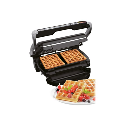 TEFAL | OptiGrill+ + Waffle plate set | GC716D12 | Electric Grill | 2000 W | Silver|GC716D