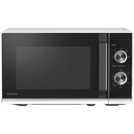 SOLO Microwave Oven, 20 Litres, Rotating Plate with Storage, Timer, Built-in LED Lights, 800 W, color:White, Dimensions: 442*368*260 mm|MW3-MM20PF(WH)