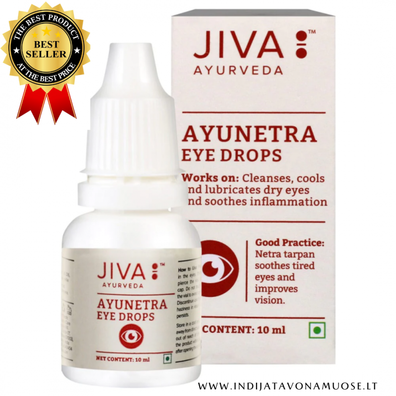 Natūralūs akių lašai Jiva Ayurveda Ayunetra 10ml