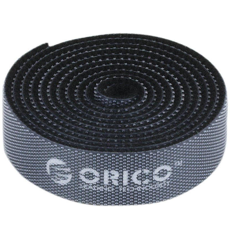 "Orico Circle Velcro" dirželiai 1 m (juodi)