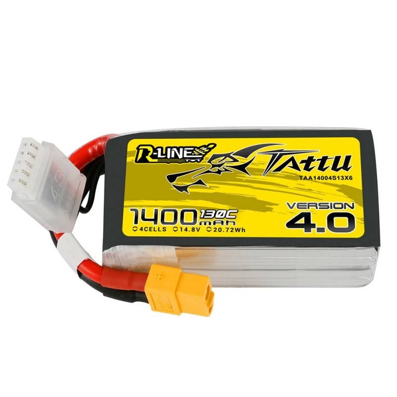 Akumuliatorius R-Line 4.0 1400mAh 14.8V 130C 4S1P XT60