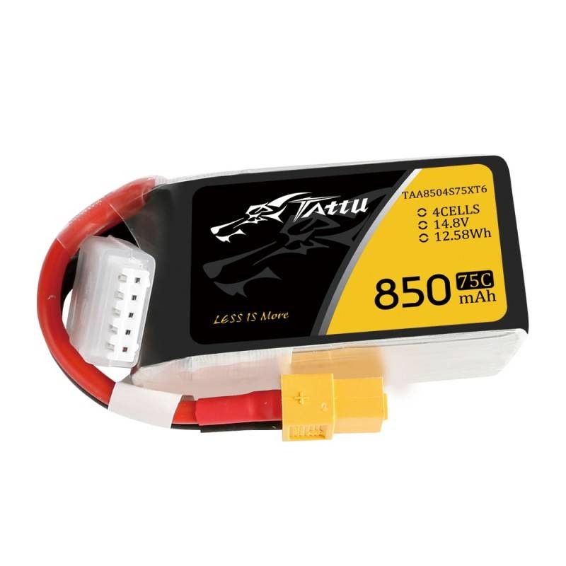 "Tattu" 850mAh 14.8V 75C 4S1P XT60 akumuliatorius