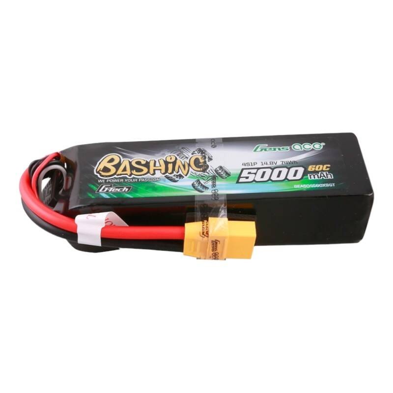 Gens ace G-Tech 5000mAh 14.8V 4S1P 60C Lipo akumuliatorių paketas su XT90 Plug-Bashing serija