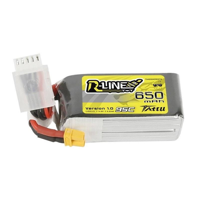 Akumuliatorius Tattu R-Line 650mAh 14,8V 95C 4S1P XT30