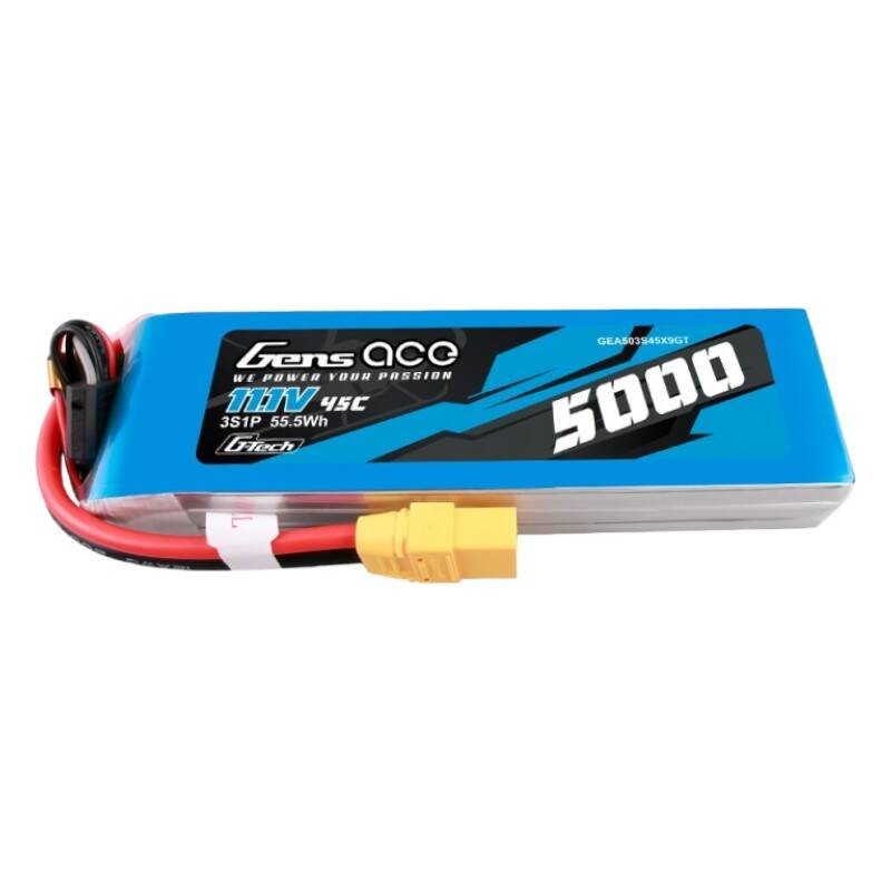 Gens ace G-Tech 5000mAh 11.1V 45C 3S1P lipo akumuliatorius su XT90 kištuku