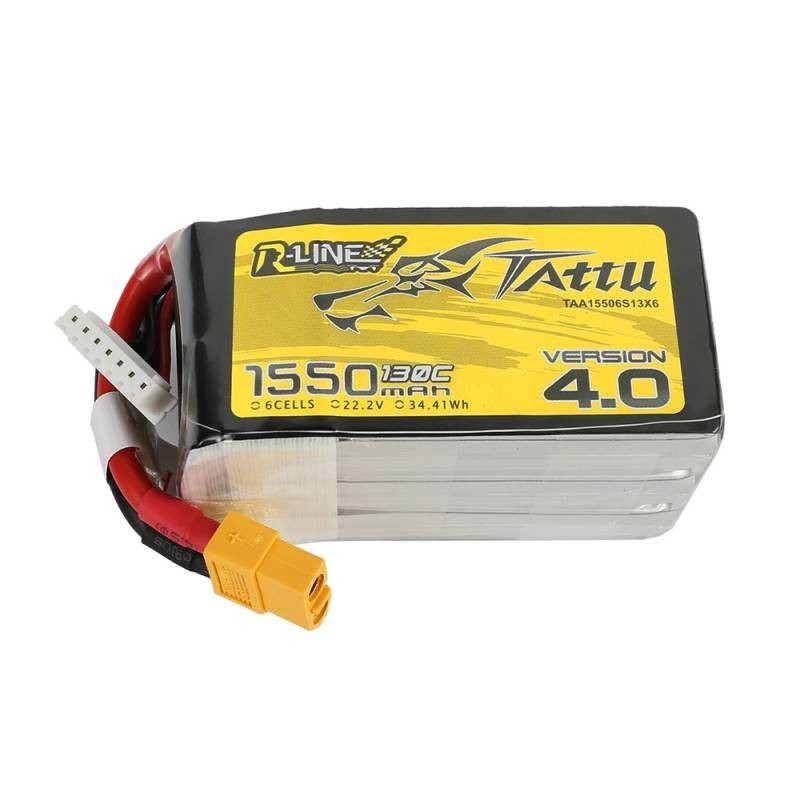 Akumuliatorius Tattu R-Line 4.0 1550mAh 22.2V 130C 6S1P XT60