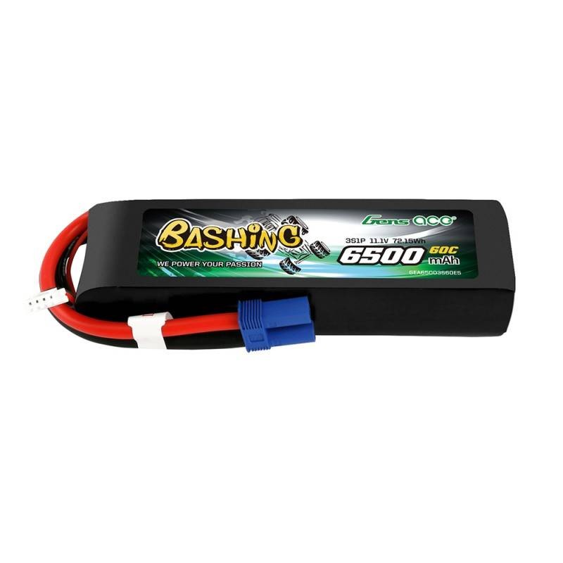 Gens Ace Bashing 6500mAh 11.1V 60C EC5 LiPo akumuliatorius