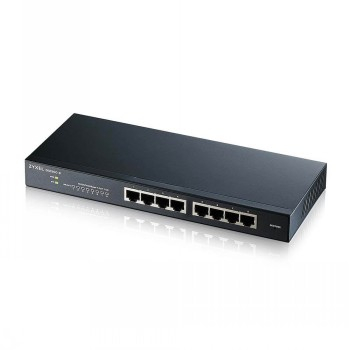 ZYXEL GS1900-8HP, 8-PORT GBE L2 POE SMART SWITCH, 802.3AT, DESKTOP, FANLESS, 70 WATT|GS1900-8HP-EU0103F