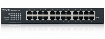 ZYXEL GS1915-24E, 24-PORT GBE SMART SWITCH, HYBRID MODE, STANDALONE OR NEBULAFLEX CLOUD, RACKMOUNT, FANLESS|GS1915-24E-EU0101F