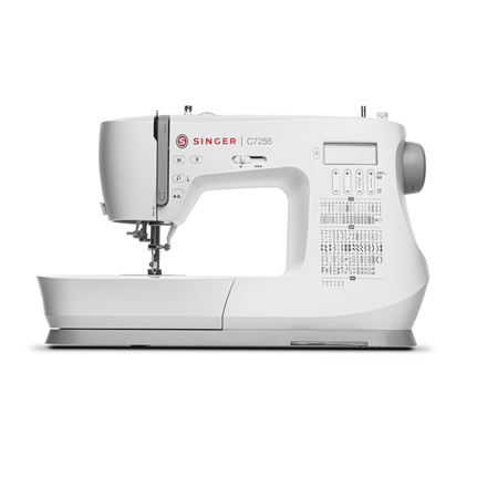 Singer | Sewing Machine | C7255 | Number of stitches 200 | Number of buttonholes 8 | White|C7255