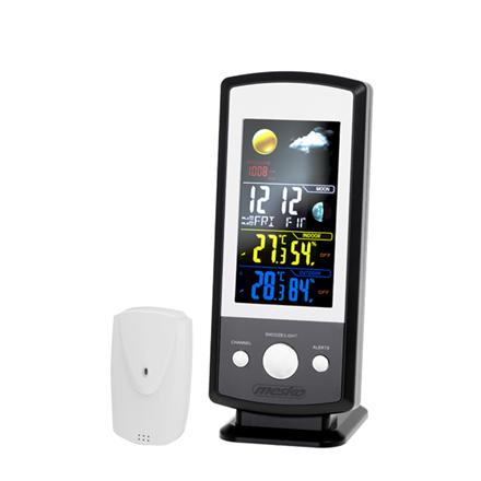 Mesko | MS 1177 | Black | Colorful Digital Display | Weather station|MS 1177