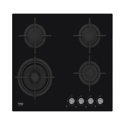 BEKO Hob HILW64222S 60 cm Gas Black|HILW64222S