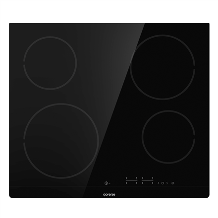 Gorenje | Hob | ECT641BSC | Vitroceramic | Number of burners/cooking zones 4 | Touch | Timer | Black | Display|ECT641BSC