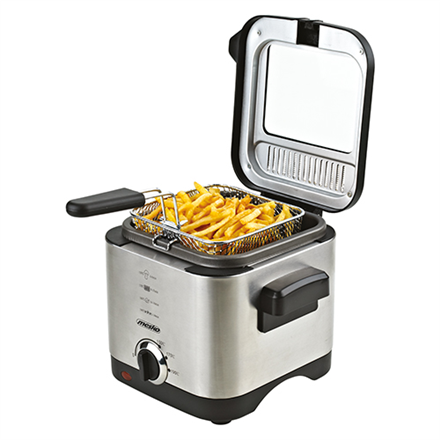 Mesko | Deep Fryer | MS 4910 | Power 900 W | Capacity 1.5 L | Silver|MS 4910