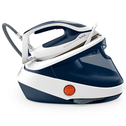TEFAL | Steam Station Pro Express | GV9712E0 | 3000 W | 1.2 L | 7.7 bar | Auto power off | Vertical steam function | Calc-clean function | White/Blue|GV9712E0
