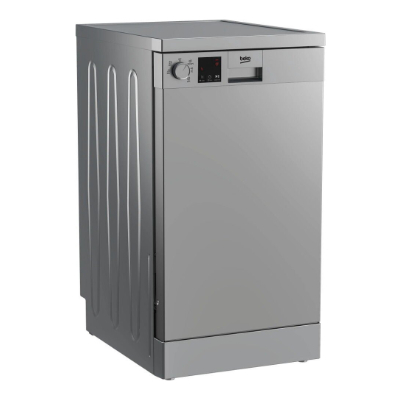 BEKO Free standing Dishwasher DVS05024S, Energy class E (old A++), 45 cm, 5 programs, Silver|DVS05024S