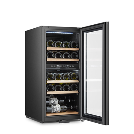 Adler | Wine Cooler | AD 8080 | Energy efficiency class G | Free standing | Bottles capacity 24 | Cooling type Compressor | Black|AD 8080