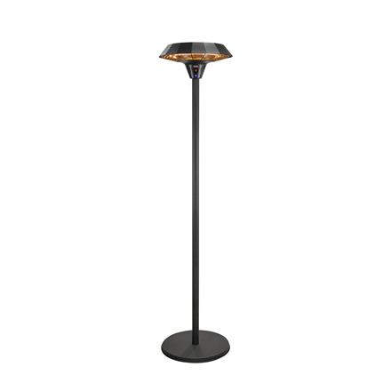 TunaBone | Electric Standing Infrared Patio Heater | TB2068S-01 | Patio heater | 2000 W | Number of power levels 3 | Suitable for rooms up to 20 m² | Black | IP45|TB2068S-01