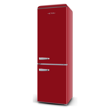 ETA | Refrigerator | ETA253190030E Storio retro | Energy efficiency class E | Free standing | Combi | Height 192 cm | Fridge net capacity 216 L | Freezer net capacity 84 L | 41 dB | Red|ETA253190030E