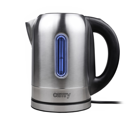 Camry | Kettle | CR 1253 | With electronic control | 2200 W | 1.7 L | Stainless steel | 360° rotational base | Stainless steel|CR 1253