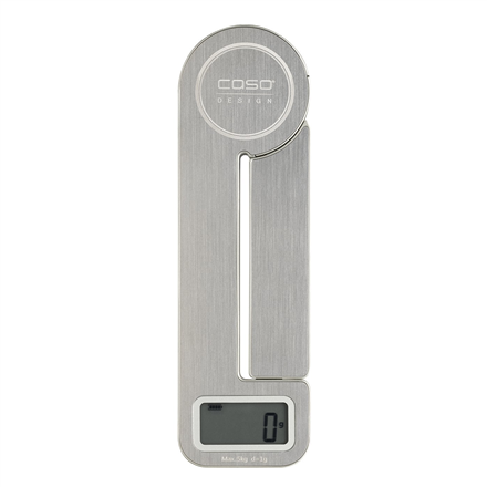 Caso | Scales | KitchenEcostyle | Maximum weight (capacity) 5 kg | Graduation 1 g | Display type LCD | Stainless steel|03266