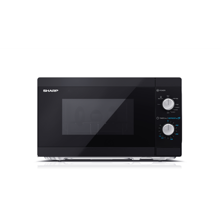 Sharp | Microwave Oven with Grill | YC-MG01E-B | Free standing | 800 W | Grill | Black|YC-MG01E-B
