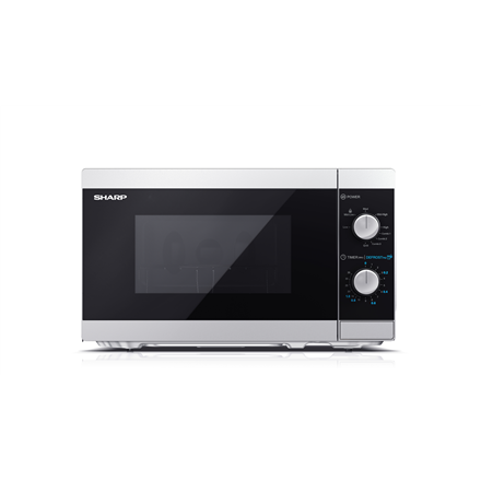 Sharp | Microwave Oven with Grill | YC-MG01E-S | Free standing | 800 W | Grill | Silver|YC-MG01E-S