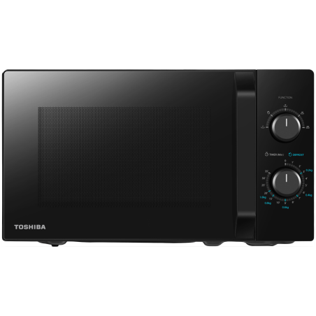 Microwave oven, volume 20L, mechanical control, 800W, 5 power levels, LED lighting, defrosting, cooking end signal, black|MW2-MM20P(BK)