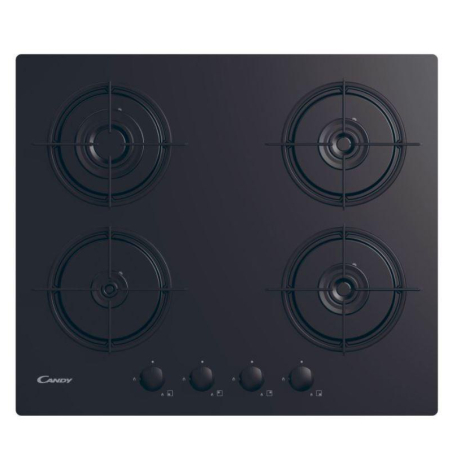 CANDY Gas Hob CVW6BB, 4 zones, Black,|CVW6BB