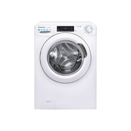 Candy Washing Machine with Dryer | CSOW 4855TWE/1-S | Energy efficiency class C/E | Front loading | Washing capacity 8 kg | 1400 RPM | Depth 53 cm | Width 60 cm | Display | Digit | Drying system | Drying capacity 5 kg | Steam function | White|CSOW 4855TWE/1-S