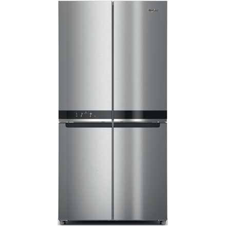 Whirlpool Refrigerator | WQ9 E2L EF | Energy efficiency class E | Free standing | Side by side | Height 187.4 cm | Fridge net capacity 388 L | Freezer net capacity 222 L | Display | 36 dB | Stainless Steel|WQ9 E2L EF