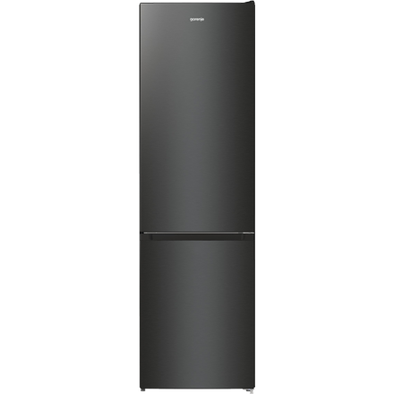 Gorenje | Refrigerator | NRK6202EBXL4 | Energy efficiency class E | Free standing | Combi | Height 200 cm | No Frost system | Fridge net capacity 235 L | Freezer net capacity 96 L | Display | 38 dB | Black|NRK6202EBXL4