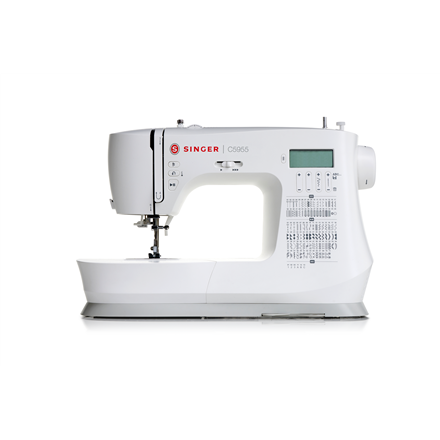Singer | Sewing Machine | C5955 | Number of stitches 417 | Number of buttonholes 8 | White|C5955