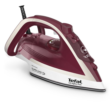 TEFAL | FV6810E0 Ultragliss Plus | Steam Iron | 2800 W | Water tank capacity 270 ml | Continuous steam 50 g/min | Steam boost performance 250 g/min | Red/White|FV6810E0