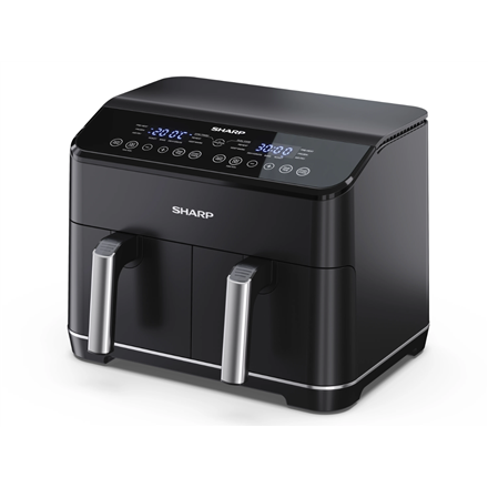 Sharp | Air Fryer | AF-GD82AE-B | Power 1800 W | Capacity 8 L | Black|AF-GD82AE-B