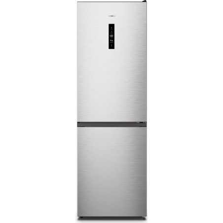 Gorenje Refrigerator | N619EAXL4 | Energy efficiency class E | Free standing | Combi | Height 186 cm | No Frost system | Fridge net capacity 207 L | Freezer net capacity 97 L | Display | 39 dB | Grey|N619EAXL4