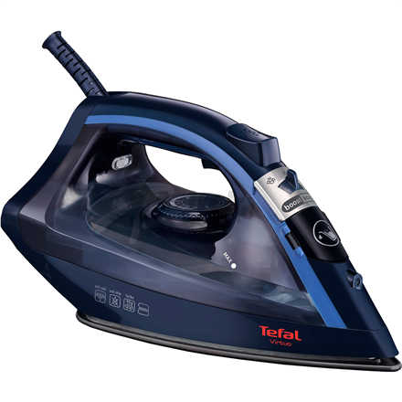 TEFAL | FV1713E0 Virtuo | Steam Iron | 2000 W | Water tank capacity 200 ml | Continuous steam 24 g/min | Dark Blue|FV1713E0