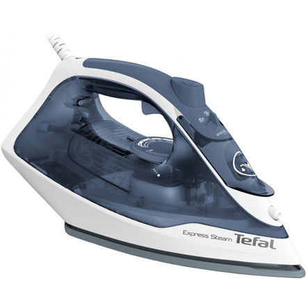 TEFAL | FV2837E0 | Steam Iron | 2400 W | Water tank capacity 150 ml | Continuous steam 35 g/min | Blue/White|FV2837E0