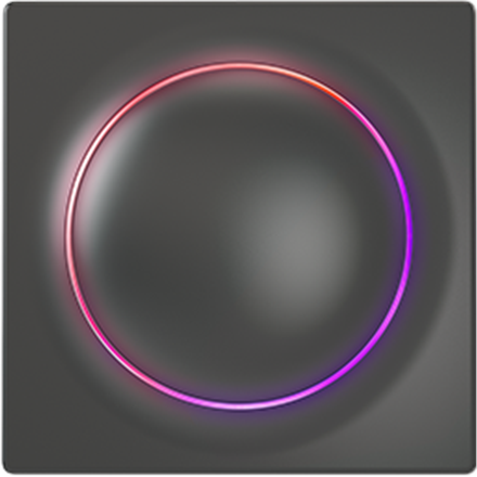 FIBARO Walli Switch, Black, Z-Wave EU | Fibaro | Walli Switch | FGWDSEU-221-8 | Black|FGWDSEU221-8 ZW5 EU Antracyt