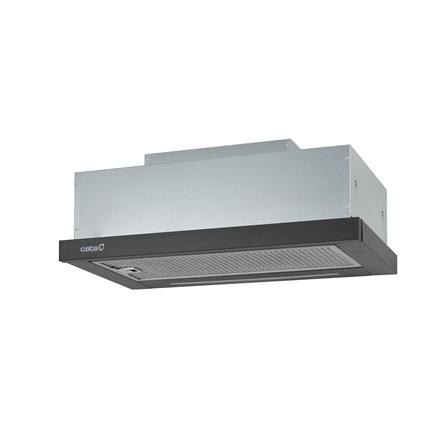 CATA | Hood | TFH 6630 BK /A | Telescopic | Energy efficiency class A+ | Width 60 cm | 605 m³/h | Touch Control | LED | Black|02010302