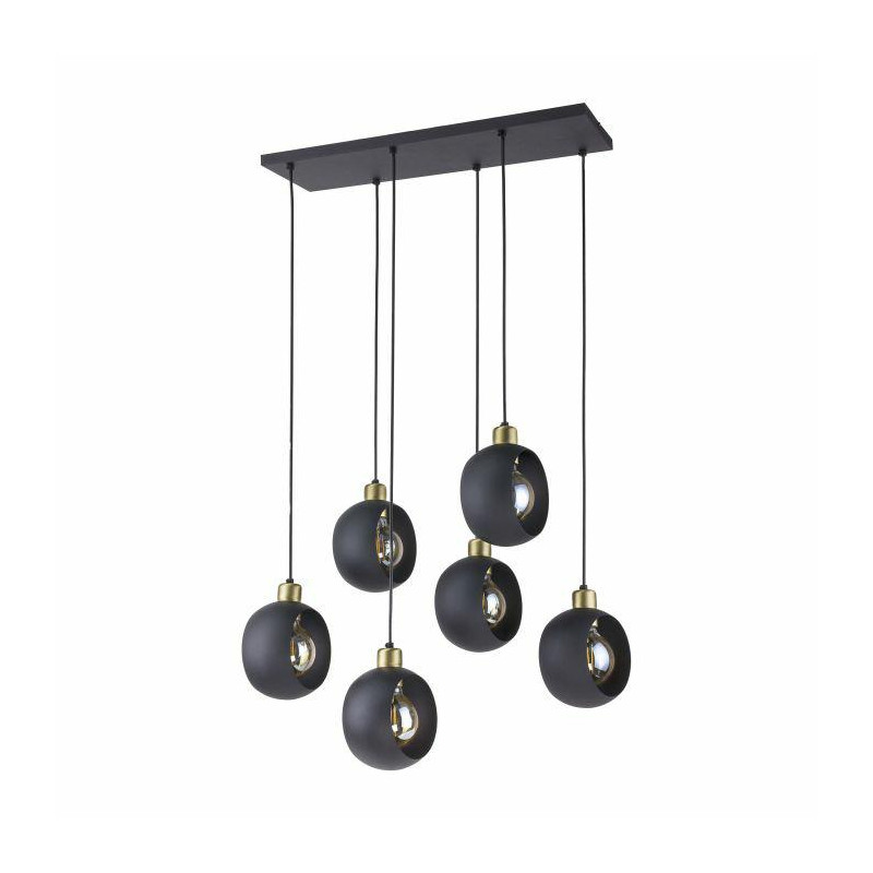 AD-LD-6227BE27M ORNO PAKABINAMA LEMPA JALA 6 P MAX 15W E27 JUODA