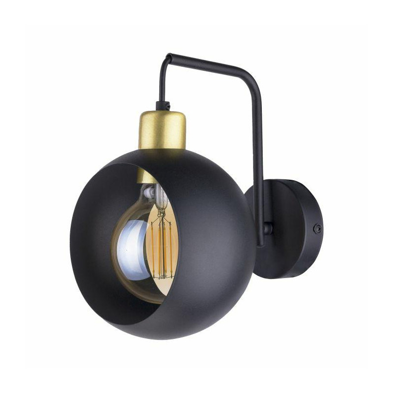 AD-LD-6224BE27M ORNO SIENINĖ LEMPA JALA 1P 15W E27 JUODA